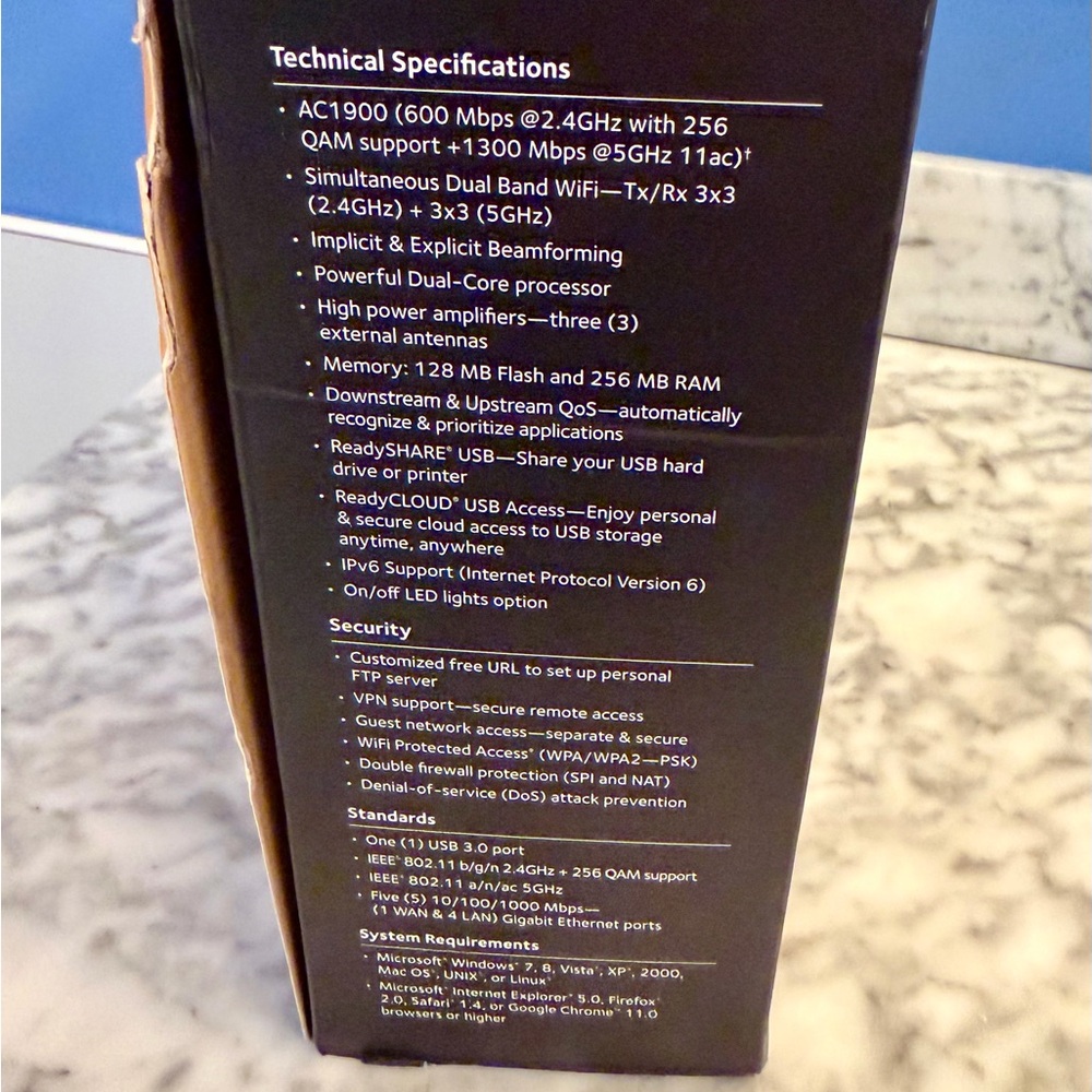 (NEW) NETGEAR Nighthawk AC1900 R6900v2 Smart Wi-Fi Router Gaming Streaming - Picture 4 of 10